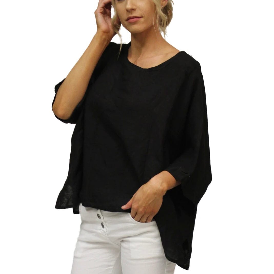 Lucia linen blouse Lucia Linen Blouse - Kaftan Style Elegance