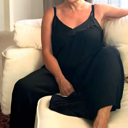 Spaghetti Strap Wide Leg Jumpsuit