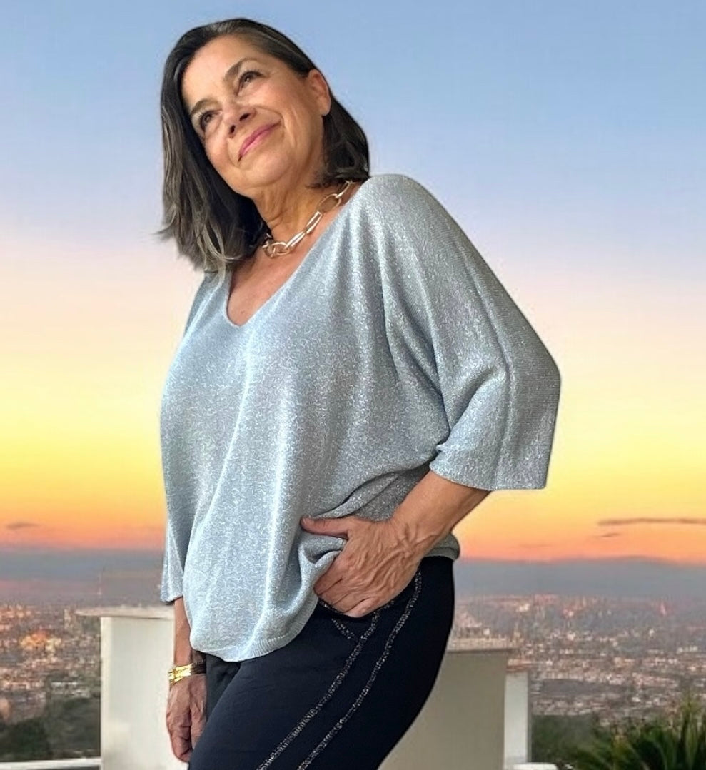 Elegant Whisper Light Knit Top