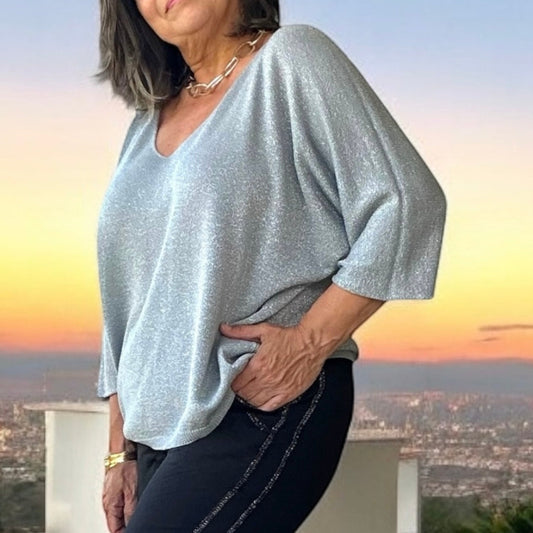 Elegant Whisper Light Knit Top