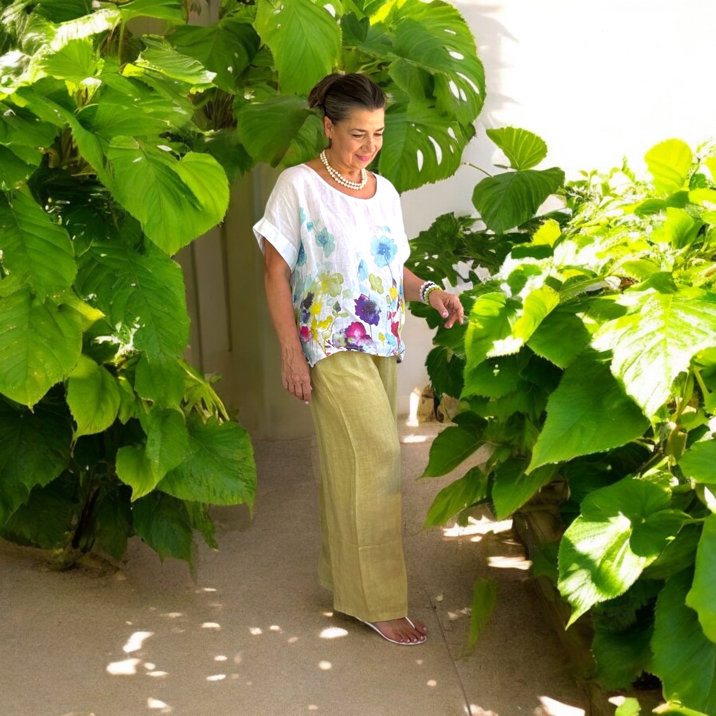 Flowy Wide Leg Linen Pants