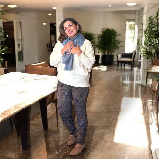 Floral Fusion Italian Magic Pants