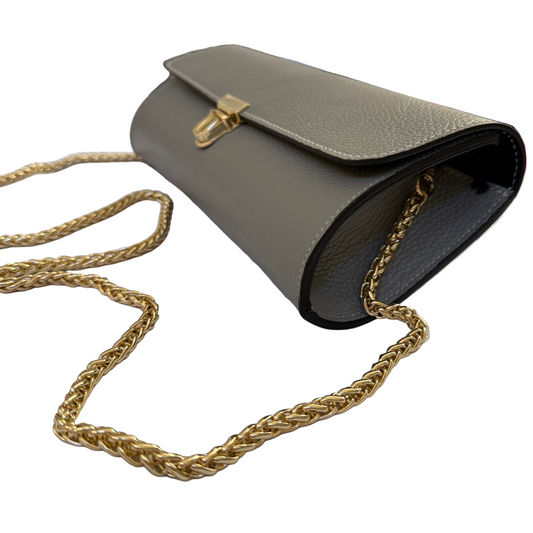 Genuine Leather Baguette Bag