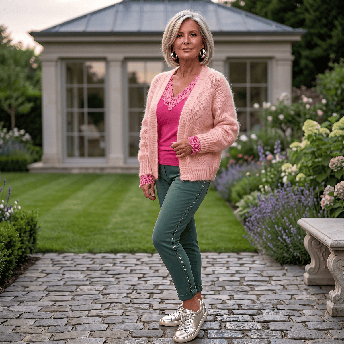 Whisper Pink Mohair Cardigan Whisper Pink Mohair Cardigan