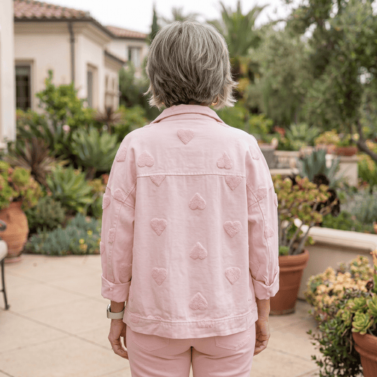 Amour Pink Denim Jacket Amour Pink Denim Jacket