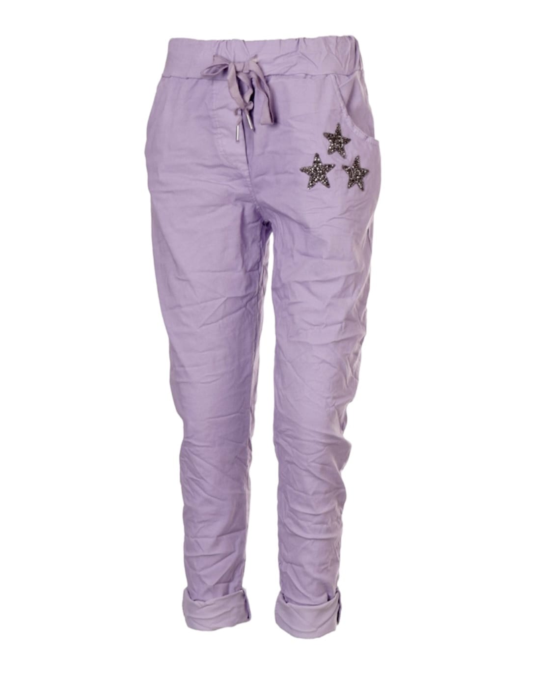 Lilac and Diamante Star Italian Magic pants Lilac and Diamante Star Italian Pants: Stylish & Comfortable