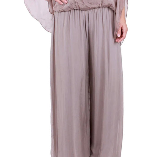 Gigi solid silk pants