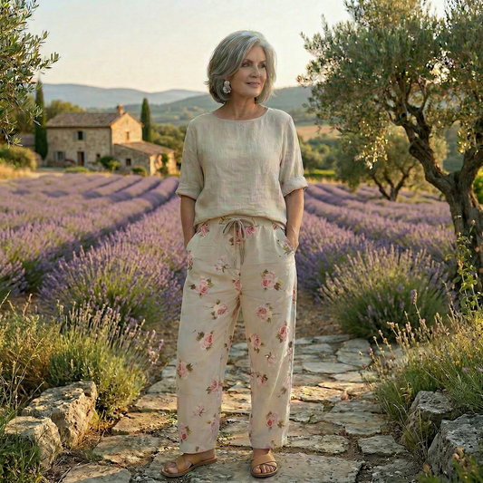 La Vie En Rose - Wide Leg Italian Magic Pants
