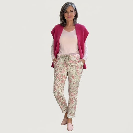 Floral Fusion Italian Magic Pants Floral Fusion Italian Magic Pants