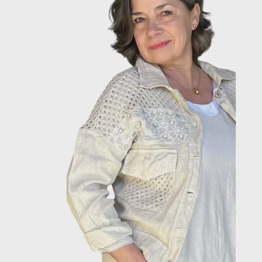 Boho Style Linen Jacket