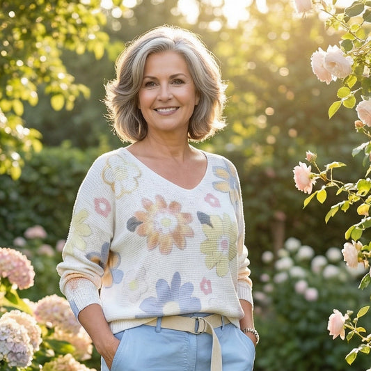 The soft bloom fine knit top