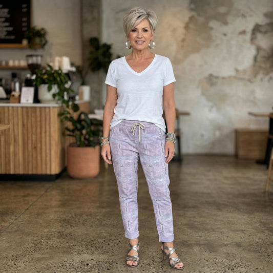 Lavender Dreams Italian Magic Pants