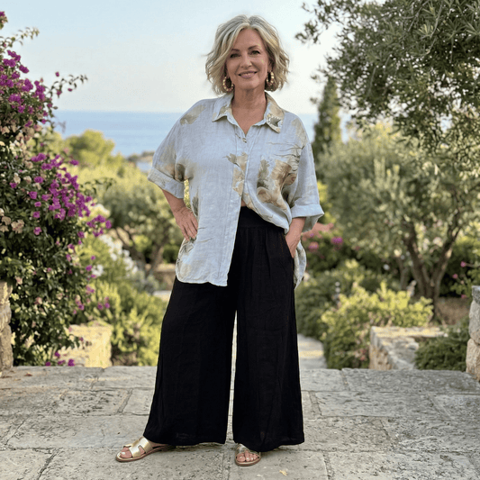 Amalfi Wide Leg Linen Pants Amalfi Wide Leg Linen Pants