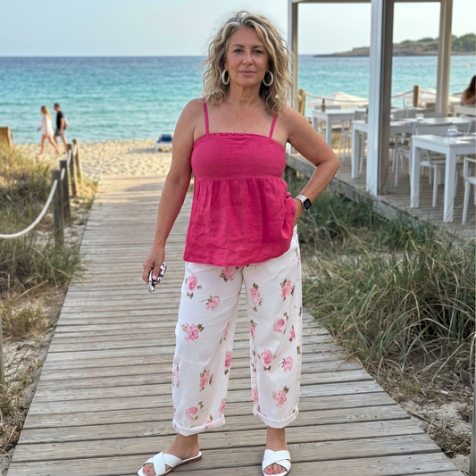 La Vie En Rose - Wide Leg Italian Magic Pants