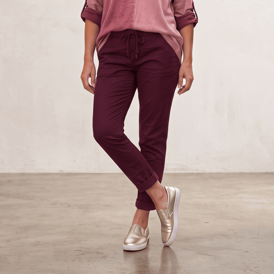 Italian Magic Pants - Solid Colors Women's Italian Stretch Pants Solid Color Drawstring One Size 4-12