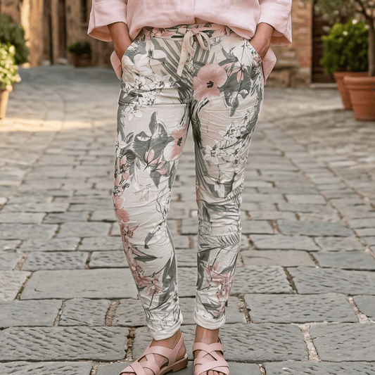 Pastel Palm Italian Magic Pants Pastel Palm Italian Magic Pants