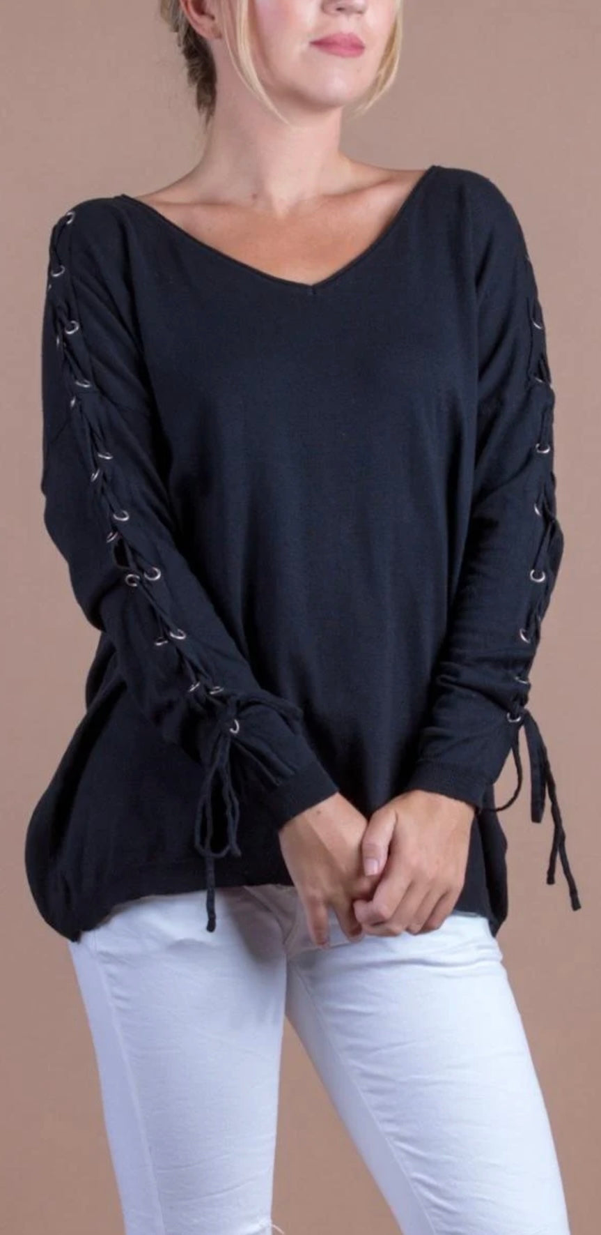 Lacci lace up sweater
