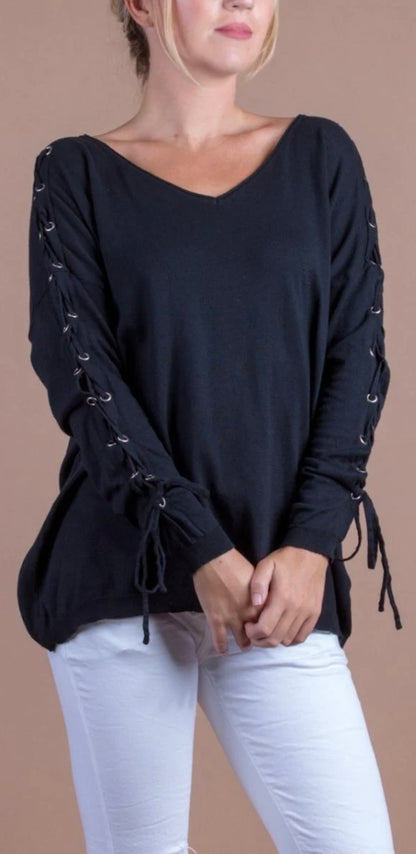 Lacci lace up sweater