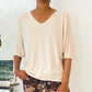 Essential 3/4 bat sleeve sweater