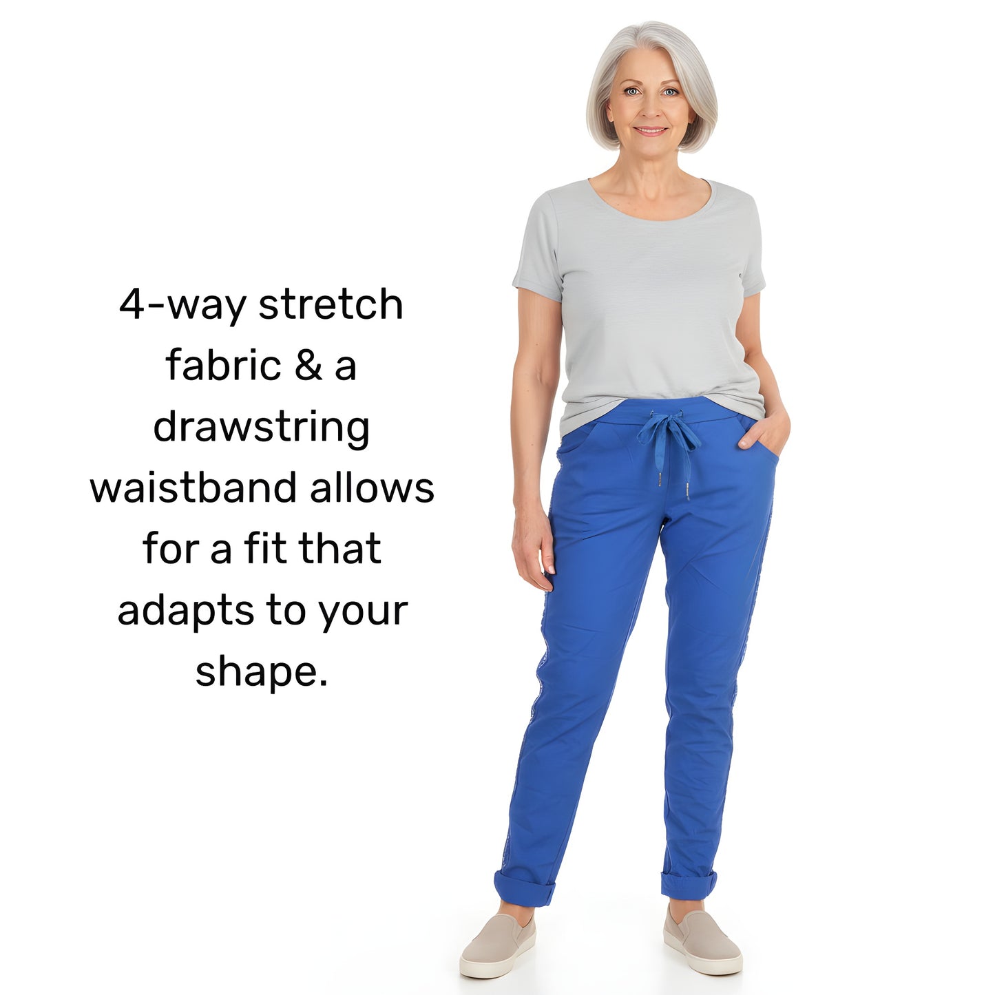 * BEST SELLER *  Studs & diamante Italian magic pants