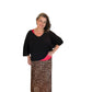 Pleated animal print skirt