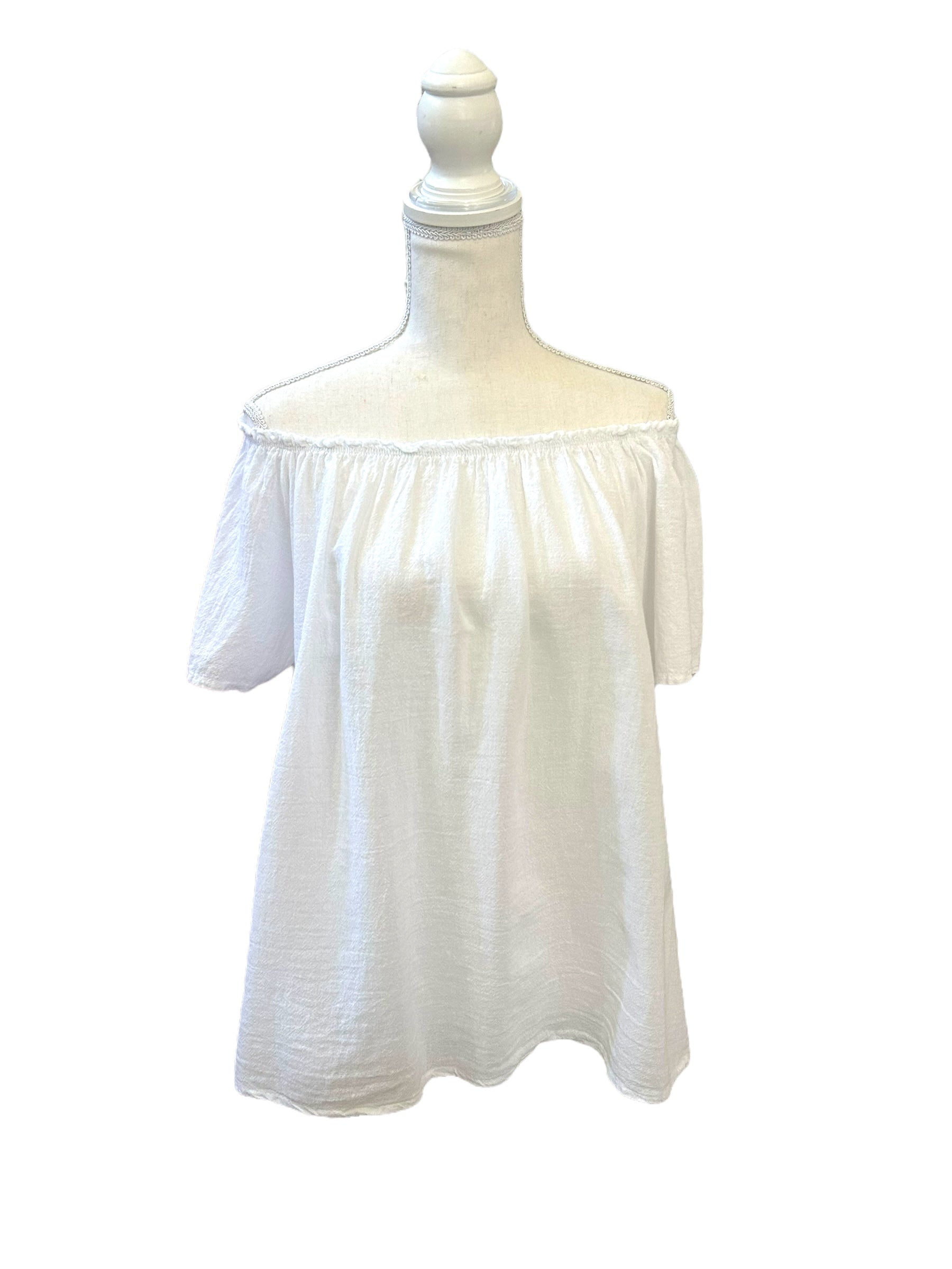 White off the shoulder Carla top