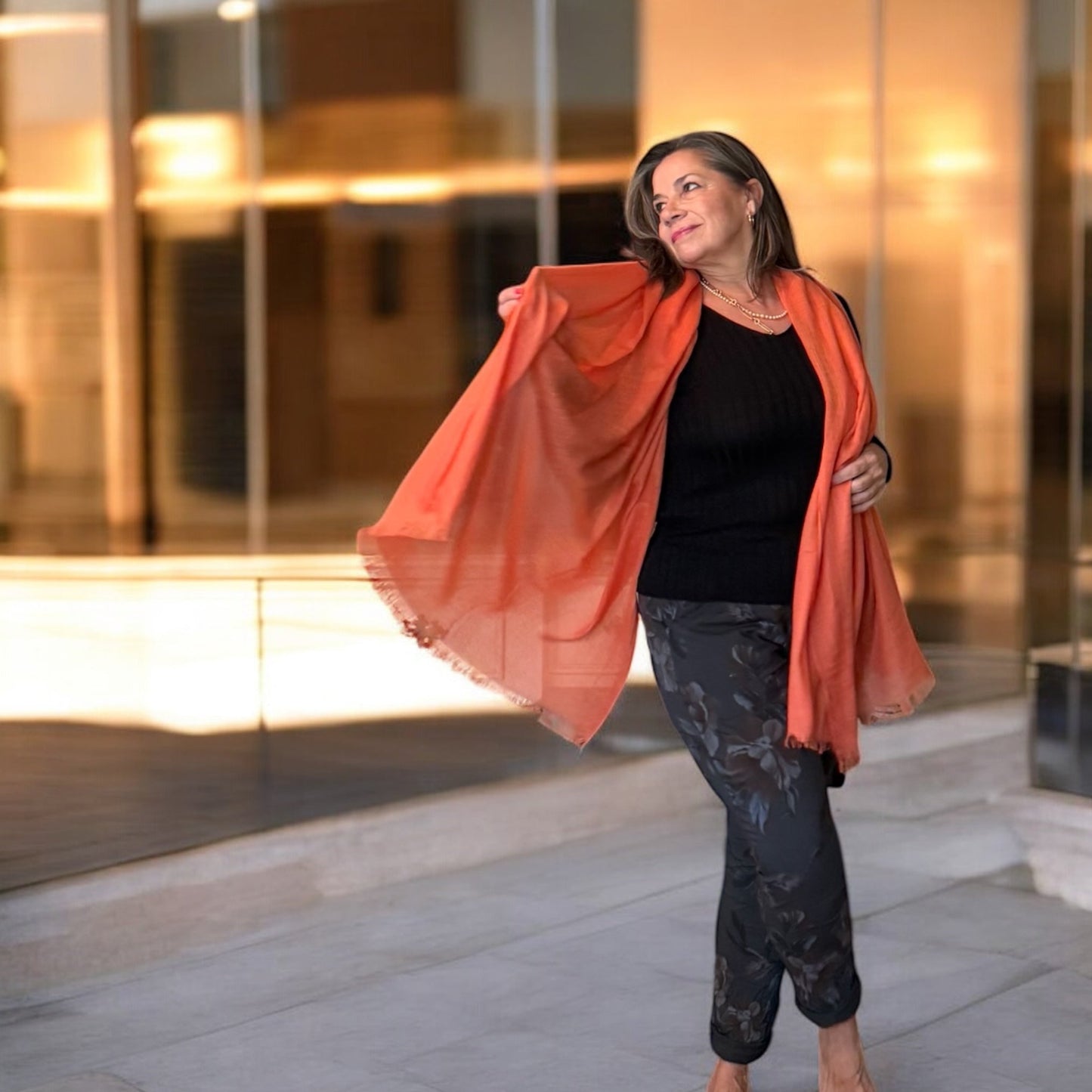 Fringed Cotton Scarf