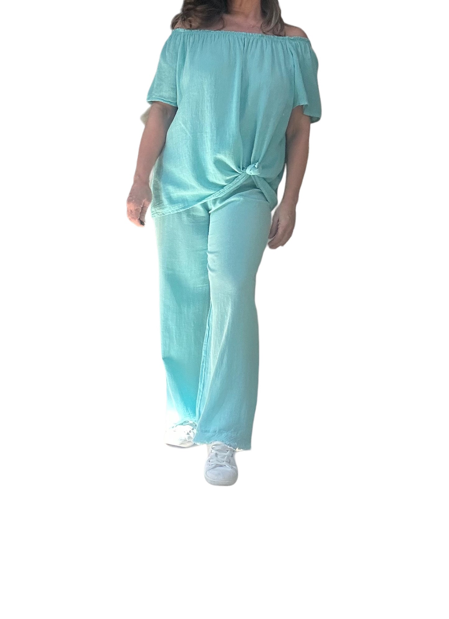 Aqua Catalina wide leg pants