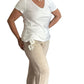 Blooming linen pants