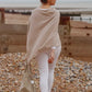 Classic cashmere blend poncho