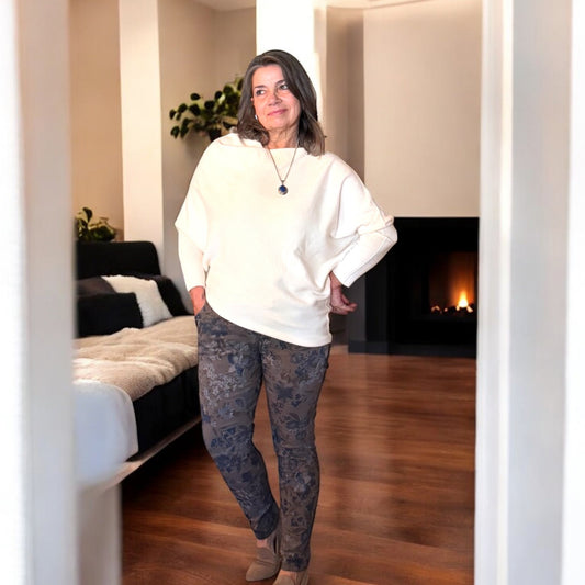 The Iconic Asymmetrical Sweater