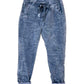 Denim blue mineral washed Italian Magic pants