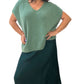 Soft alpaca v-neck