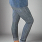 Denim blue mineral washed Italian Magic pants