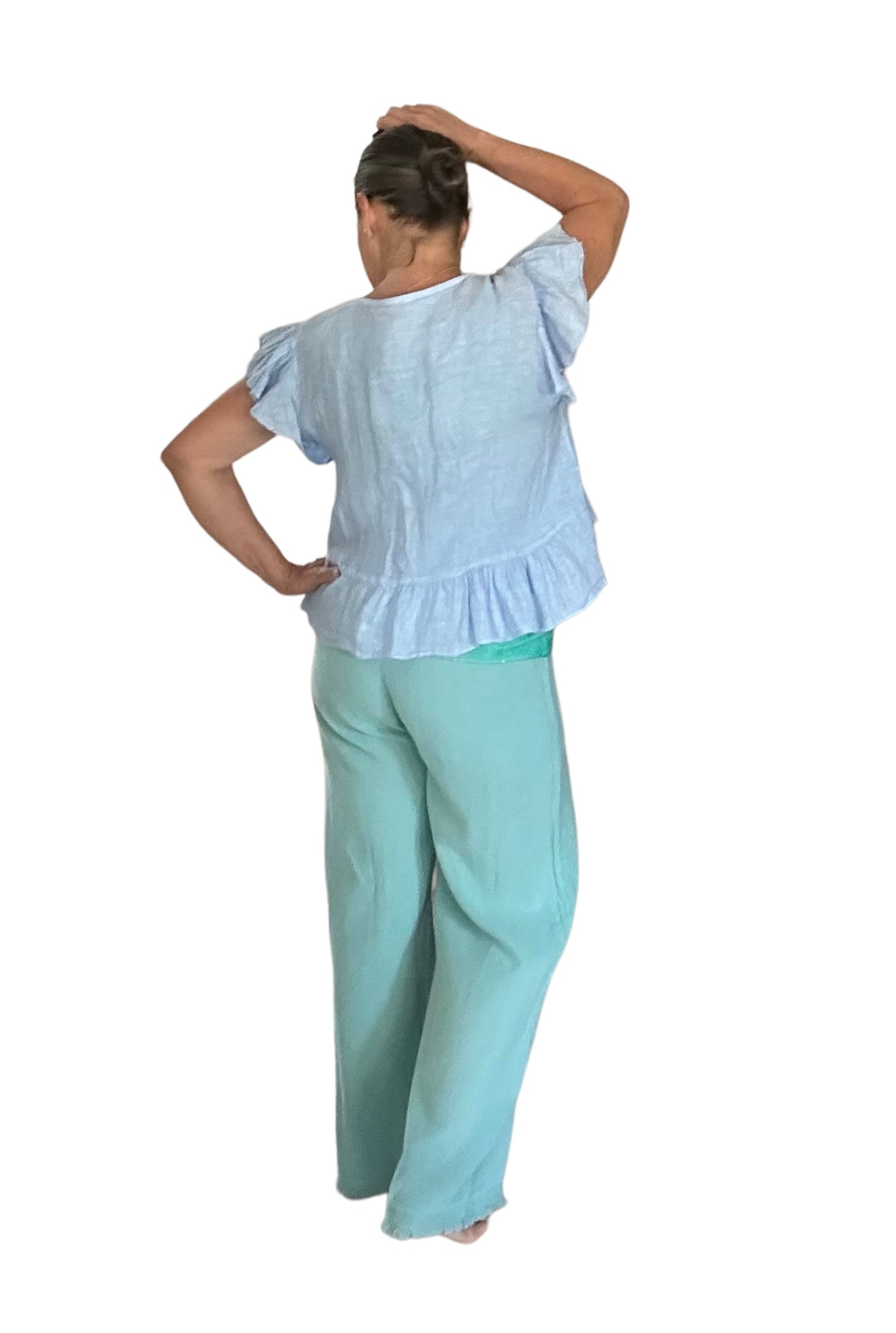 Aqua Catalina wide leg pants