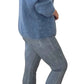 Denim blue mineral washed Italian Magic pants