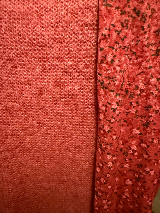 Cranberry Crush 2 Layer Top + Scarf