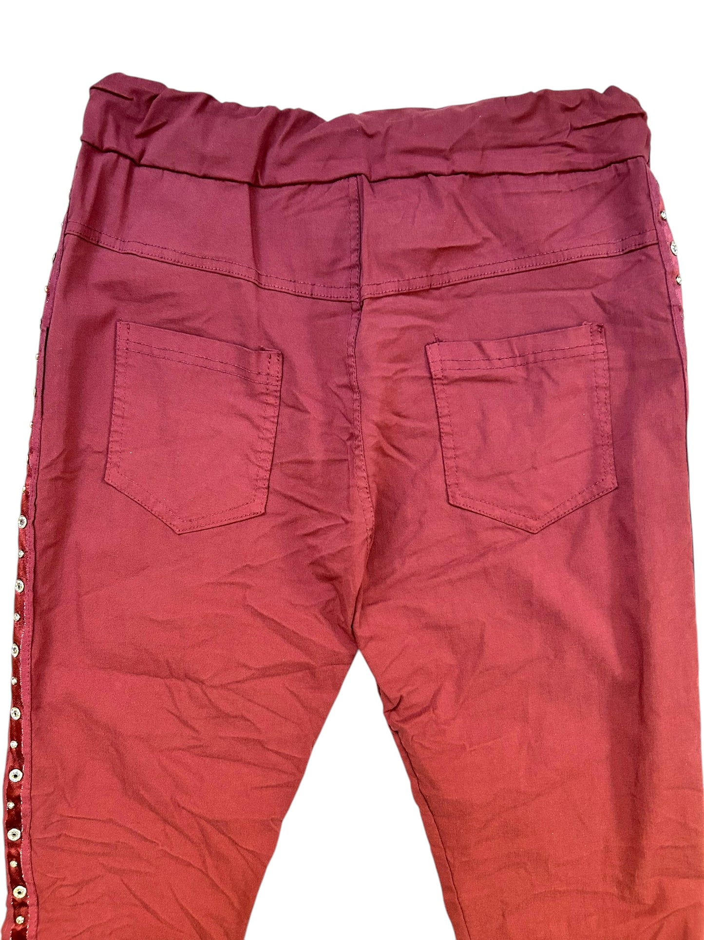 * BEST SELLER *  Studs & diamante Italian magic pants