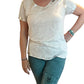Silver accent top
