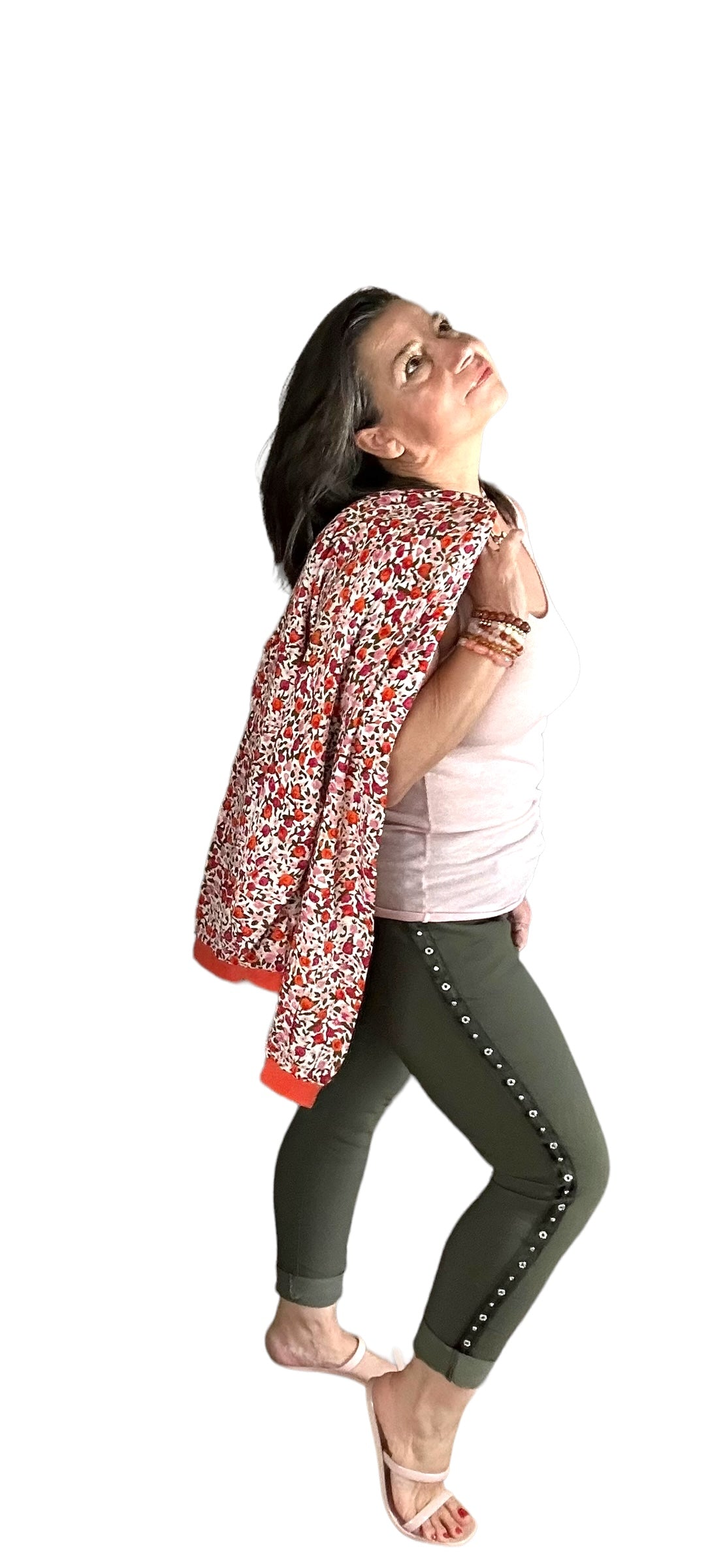 Floral bomber jacket