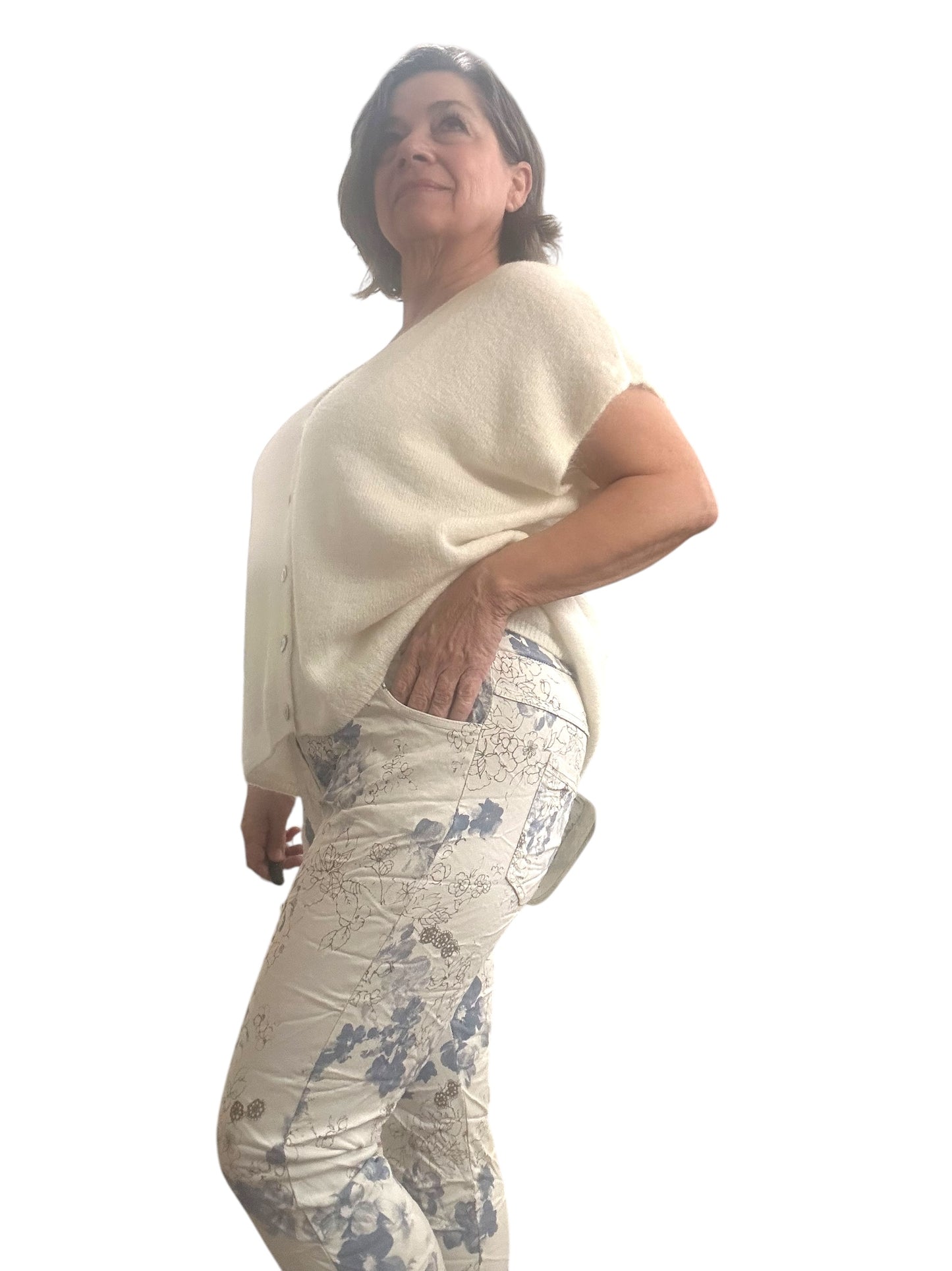 Floral Fantasy Italian Magic Pants