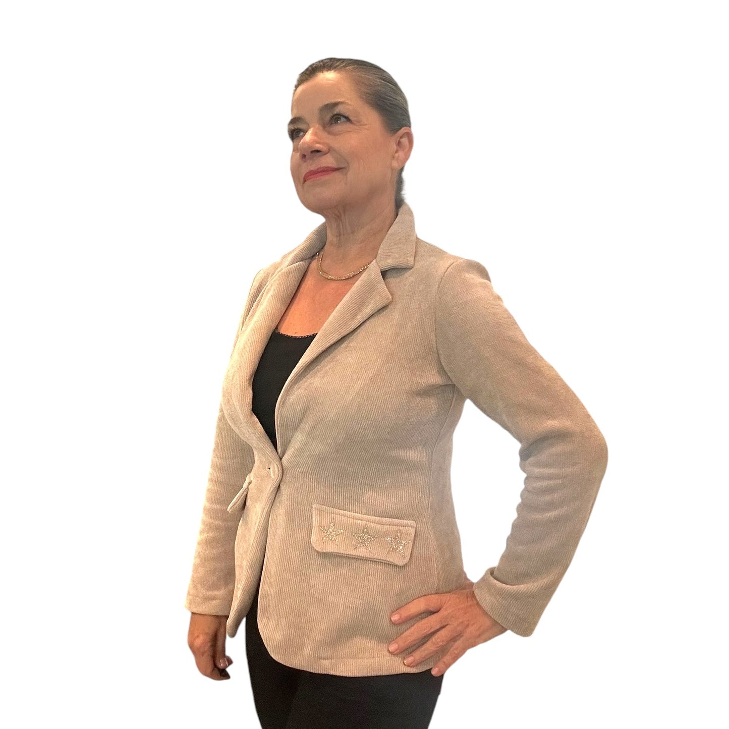 Beige Star Authority Jacket