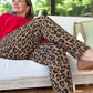 Chic Leopard Print Italian Magic Pants