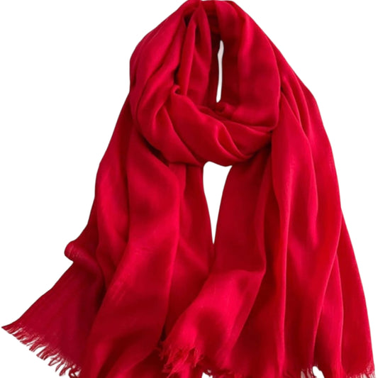 Fringed Cotton Scarf