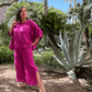 Flo Linen Capri Pants - Our Best-Selling Summer Essential White Flo Linen Capri Pants with a Side Slit | Linen Resort Wear