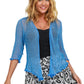 Delicate mesh woven shrug