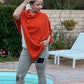 Classic cashmere blend poncho