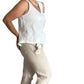 Blooming linen pants