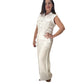 Antonia white linen waistcoat style top