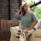 Essential 3/4 bat sleeve sweater